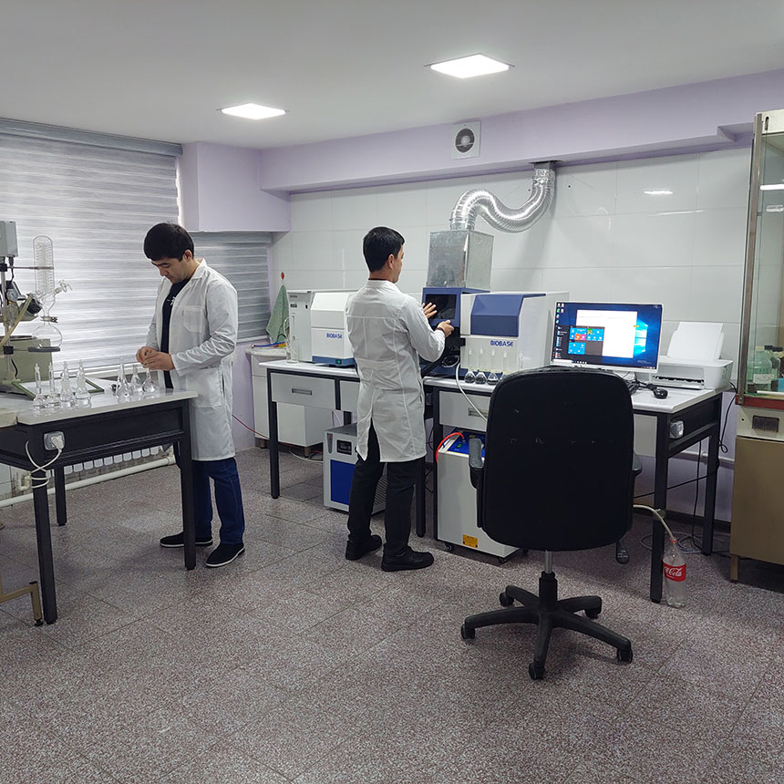Performing laboratory testing of goods