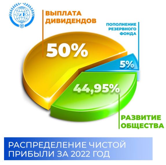 Net profit distribution for 2022